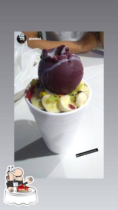 Não esqueça de pedir uma sobremesa no Açaí Guerreiro