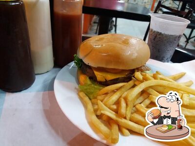 Delicie-se com um hambúrguer no O Bendito