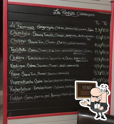 Planet'Pizz offre un tableau affichant le menu