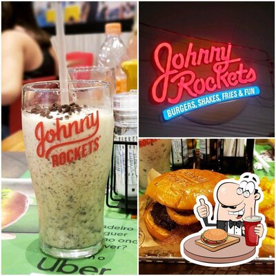 Delicie-se com um hambúrguer no Johnny Rockets - Praia Grande