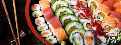 Scegli le varie opzioni di sushi