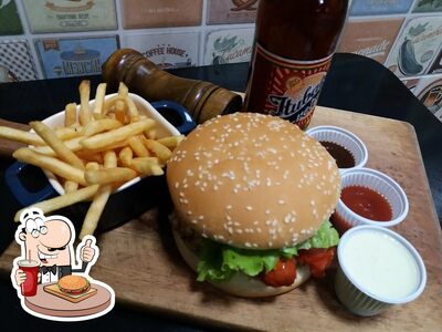 Delicie-se com um hambúrguer no O Bendito