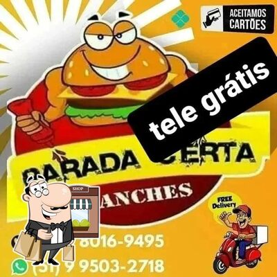 a parte exterior é uma característica importante do Parada Certa lanches