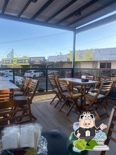 Você pode espairecer no na área externa do Panificadora Ponte do Trigo