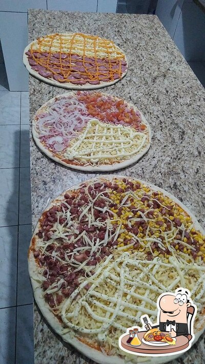Escolha pizza no Pizzaria do lori