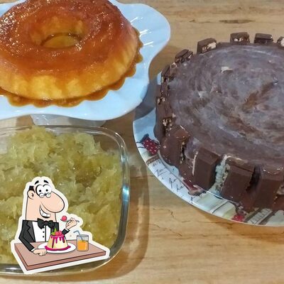 Restaurante passos oferece uma escolha de sobremesas