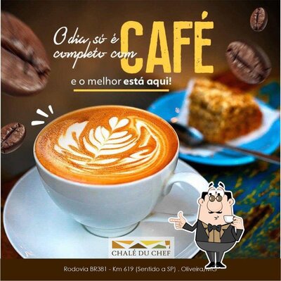 Você pode desfrutar de uma bebida do menu