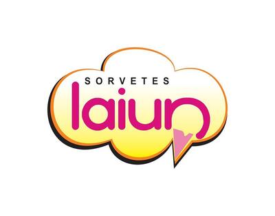 A representação visual da marca do Sorvetes Laiun