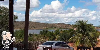 Desfrute da vista da área externa do Rui do Peixe