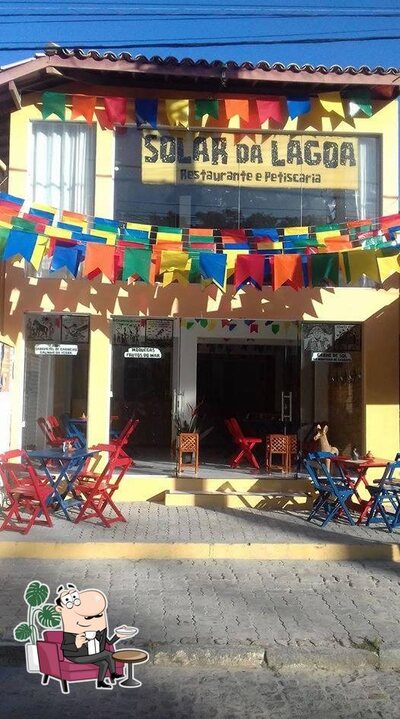 O interior do Solar da Lagoa Restaurante & Petiscaria