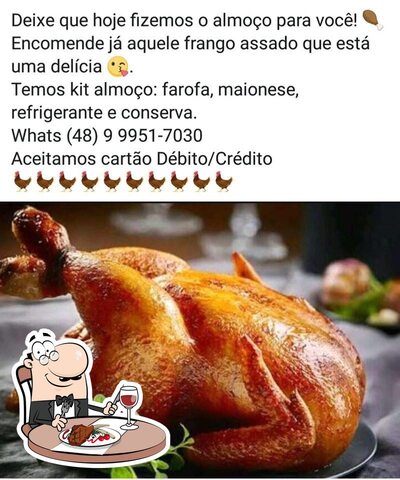 Experimente refeições de carne no Jf Frangos Assados-imaruí