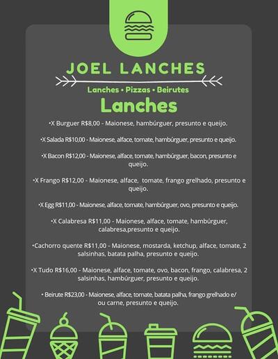 Aqui está a publicidade do Joel Pizzaria Jataìzinho PR