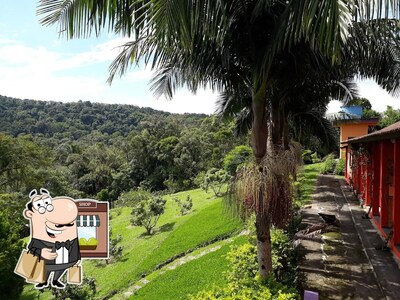 a área exterior é uma característica importante do Pousada Recanto Àguas Vivas