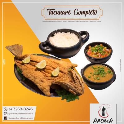 Aqui está a publicidade do Aromas Bar e Restaurante