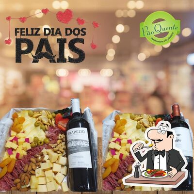 Comida em Panificadora Pão Quente