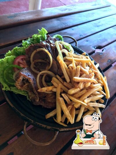 Os visitantes do Mangute podem conseguir diversos pratos de frutos do mar