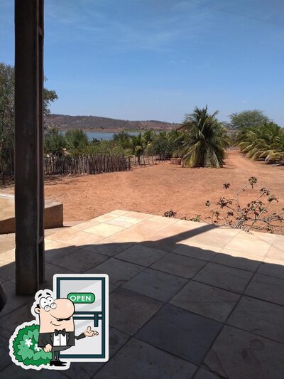 Desfrute da vista da área externa do Rui do Peixe