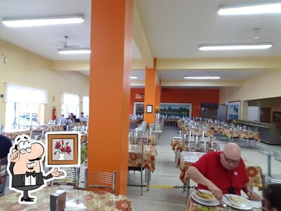 O interior do Restaurante e Hotel Coqueiro