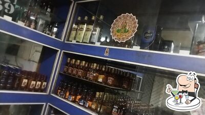 Choose from a row of beverages at Hotel Atithee