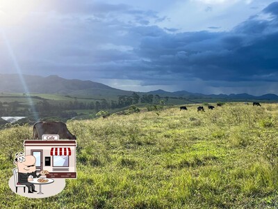 Você pode espairecer no exterior Lanchonete e restaurante Trevo