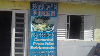 A publicidade mostra informações sobre o Restaurante Pires