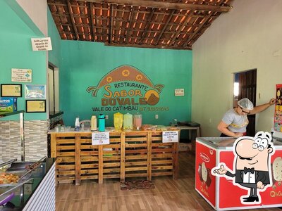 O interior do Restaurante sabor do vale