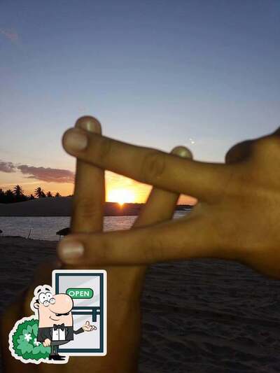 Você pode espairecer no na área externa do Barraca sabor do Ceará