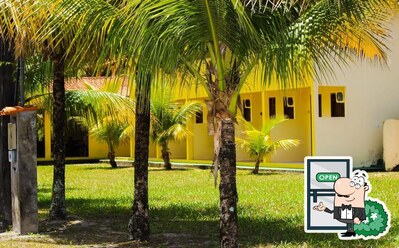 Você pode espairecer no exterior Pousada Coco Dendê