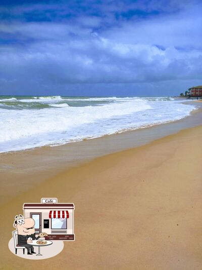 Você pode espairecer no na área externa do Aritana Bar e Restaurante