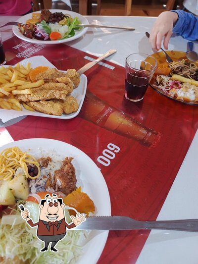 Comida em Restaurante Filé de tilápia