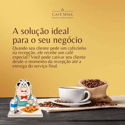 Você pode desfrutar de uma bebida do menu