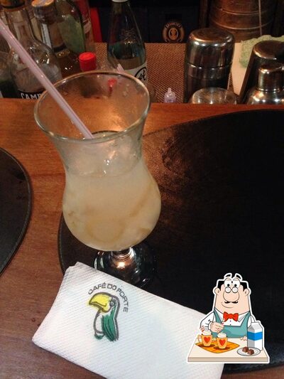 Você pode desfrutar de uma bebida do menu