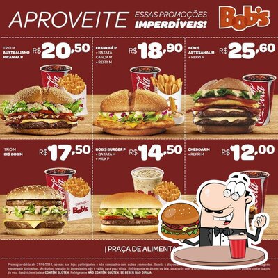 Os hambúrgueres do Bob's irão saciar diferentes gostos