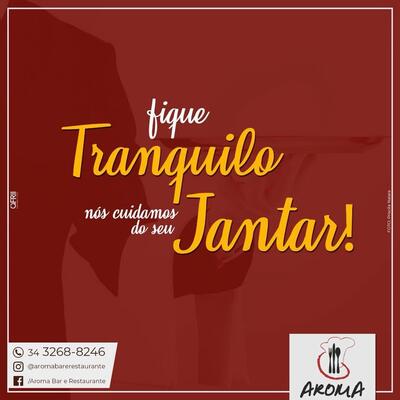 Aqui está a publicidade do Aromas Bar e Restaurante