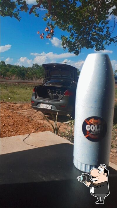 A representação gráfica da marca do Pizza Gold