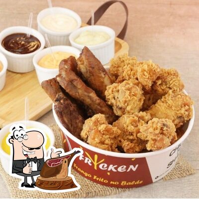 Comida em Frycken - Frango Frito no Balde