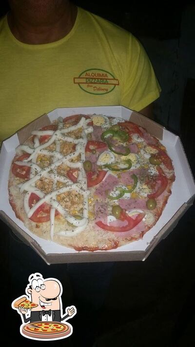 Escolha pizza no Pizzaria Alquimia
