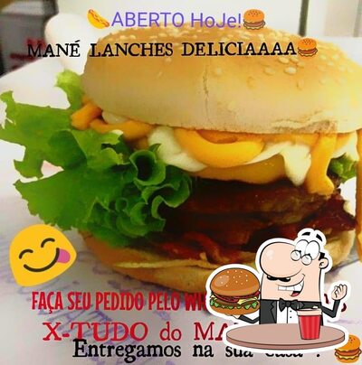Experimente um hambúrguer no MANÉ General Lanches General Salgado SP