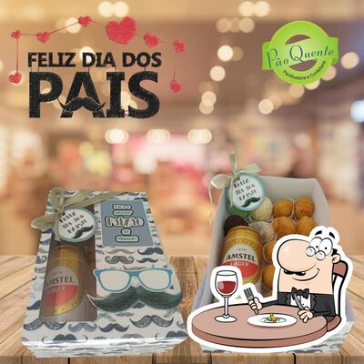 Comida em Panificadora Pão Quente