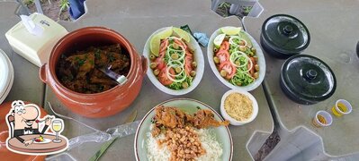 Comida em Pesque pague do Careca