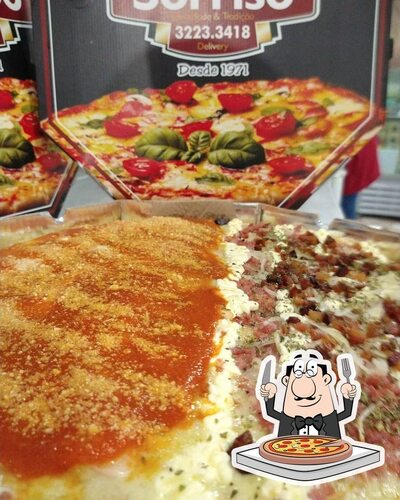 Experimente pizza no Pizzaria Sorriso