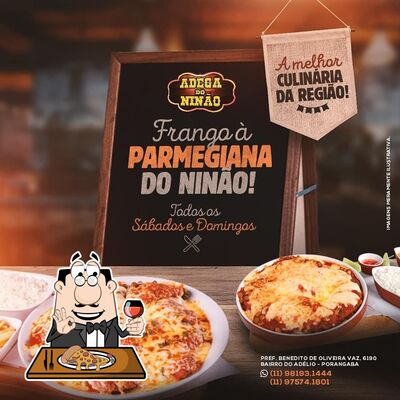 No Restaurante ADEGA DO NINÃO, você pode pedir pizza