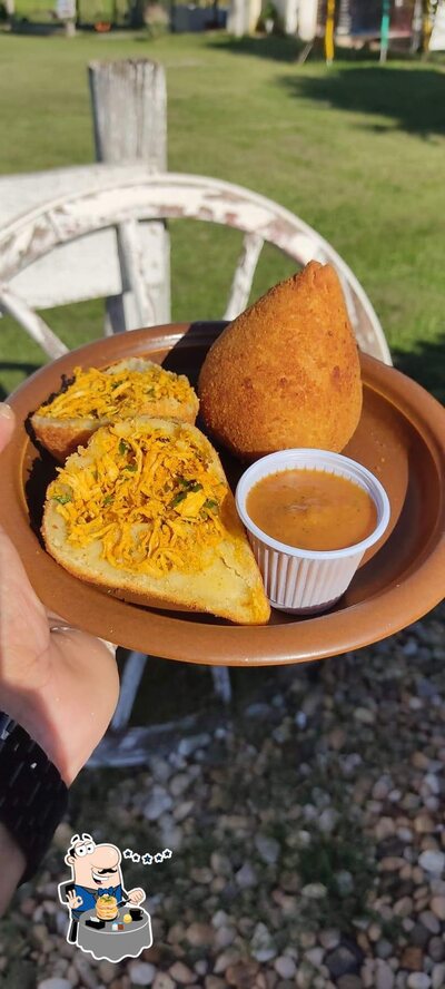 Comida em Pesque pague do Careca