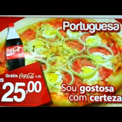 A publicidade apresenta informações sobre o Super Pizza Delivery