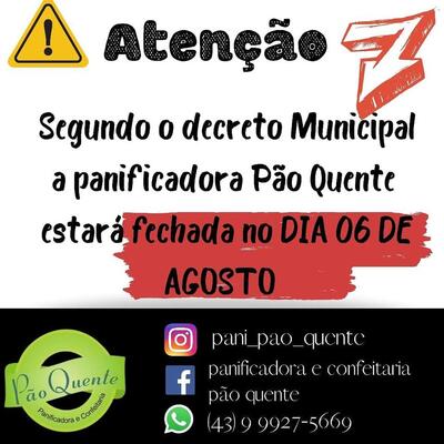 Leia as informações sobre o Panificadora Pão Quente