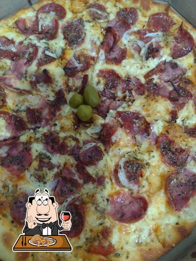 Escolha pizza no Calzone Praieiro