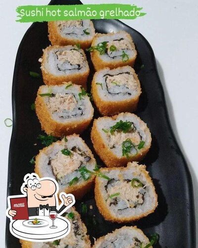 Comida em Shammah Sushi